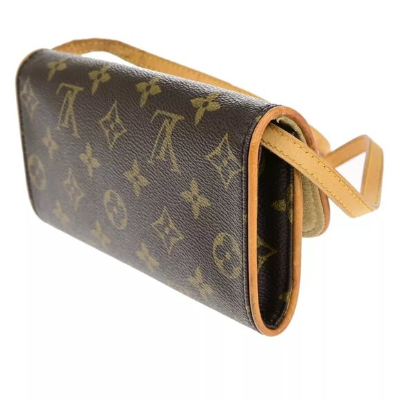 LOUIS VUITTON Pochette Twin PM 2Way Shoulder Clutch Bag Monogram M51854 30EC225 - Picture 12 of 16